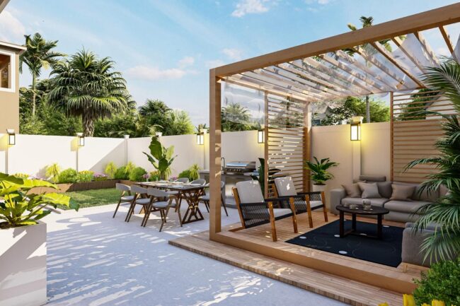 1-small-backyard-pergola-dining-area-3d-design-with-high-quality-render